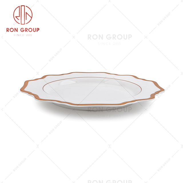 Wholesale supply high-quality restaurant tableware star hotel spaghetti dish