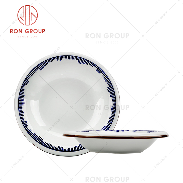Superior quality multi-purpose restaurant tableware outdoor activity round plate