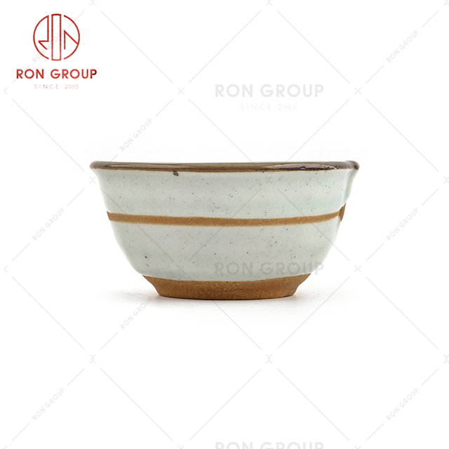 Wholesale supply restaurant tableware hotel ceramic soup rice bowl