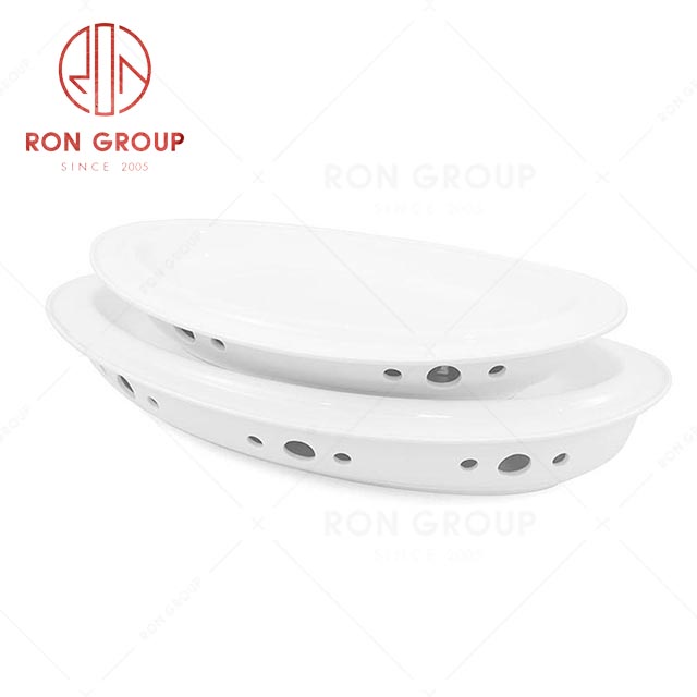 RN0037P06686-92 Hot Sale Unique Design Ceramic Fish Plate and Stove Seat 