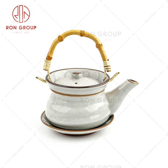 Large capacity anti scalding restaurant creative tableware hotel ceramic tea soup wine pot