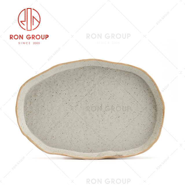Restaurant use ceramic dishes plate unbreakable salad bowl for soup