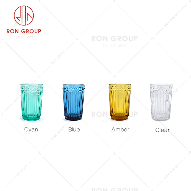 Wedding party quality restaurant cup set high-grade hotel stained glass wine cup