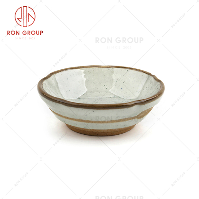 Japanese restaurant ceramic tableware hotel creative dinnerware quality lotus sauce dish
