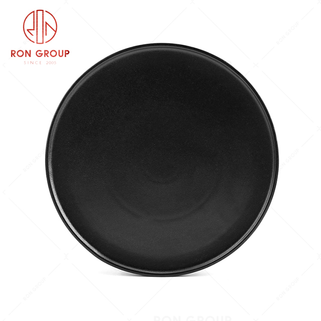 European style restaurant bar ceramic fruit barbecue service  frosted round plate
