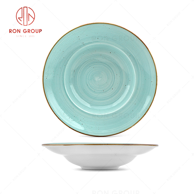 RN0037P08281  Wholesale Beautiful and Practical Chip Proof  Blue Hat Shape Plate  