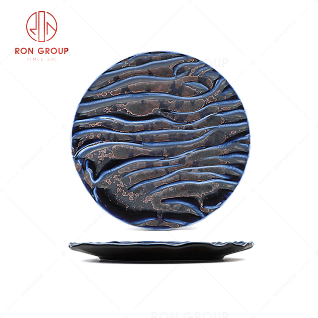 RN0660P00357  Hot Selling High Quality Unique  Ceramic Round Plate