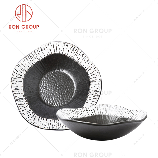 Unique dinner plate and bowl for dessert shop