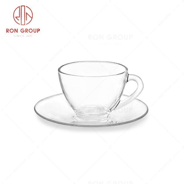 Wholesale supply cafe hotel afternoon tea restaurant exquisite coffee fruit tea glass set