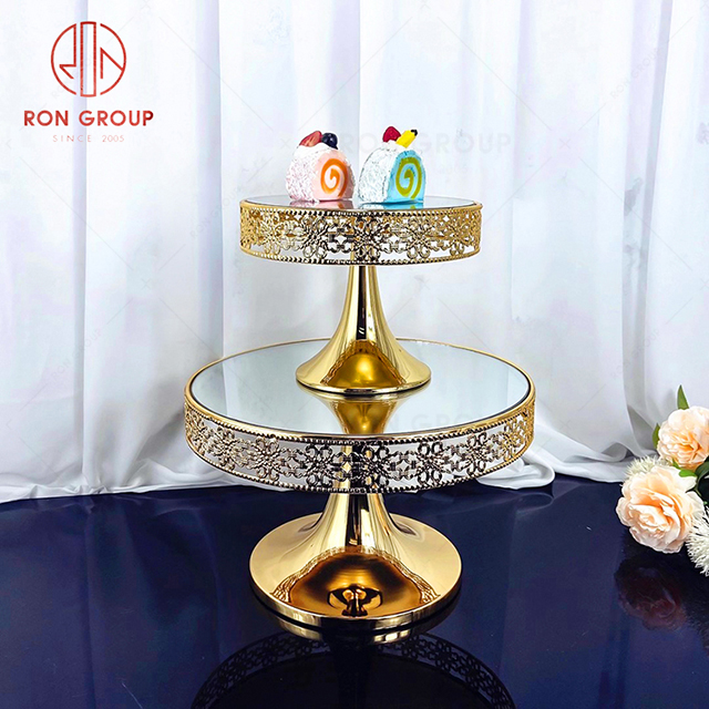   European gold cake plate dessert table display rack wedding table display items afternoon tea dessert rack