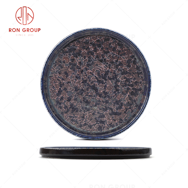 RN0660P00343  Wholesale High Quality Elegant Ceramic Round Flat Plate