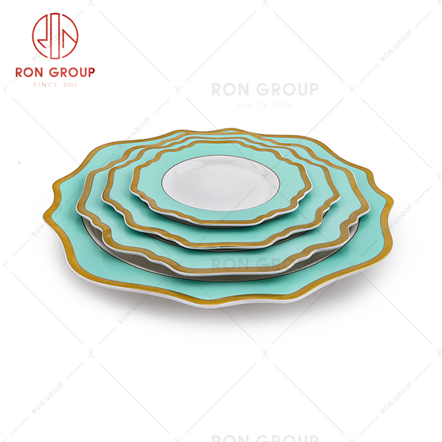 High praise rate restaurant tableware wedding commemorative gifts trendy ceramic plates