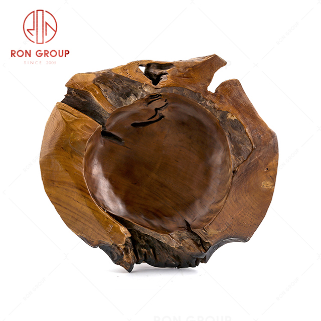 Fashionable design distinctive modeling restaurant tableware irregular wooden bowl