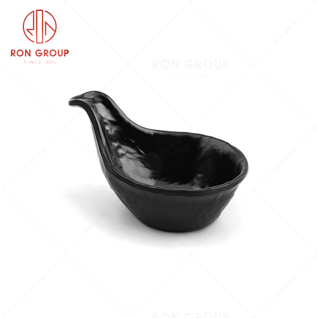 Convenience restaurant tableware hotel box custom sauce dish with handle