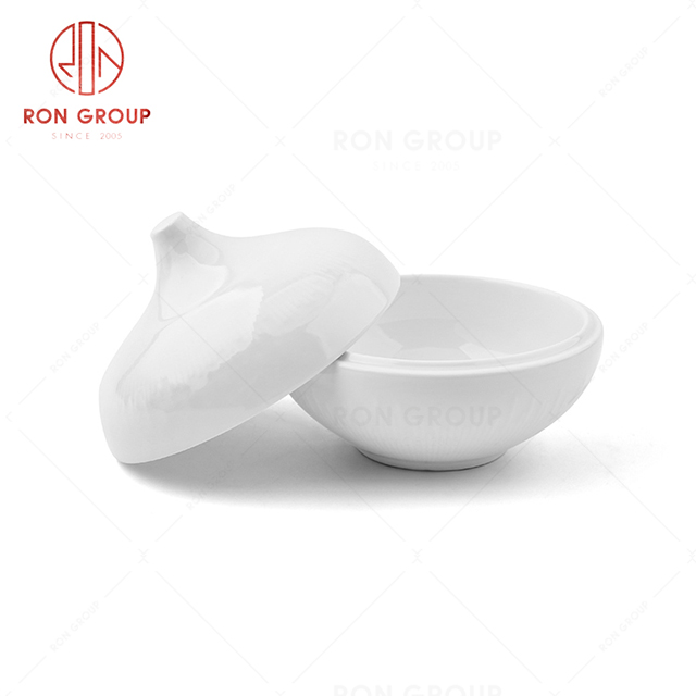 Dustproof exquisite restaurant tableware sun gourd shape design cup with cover