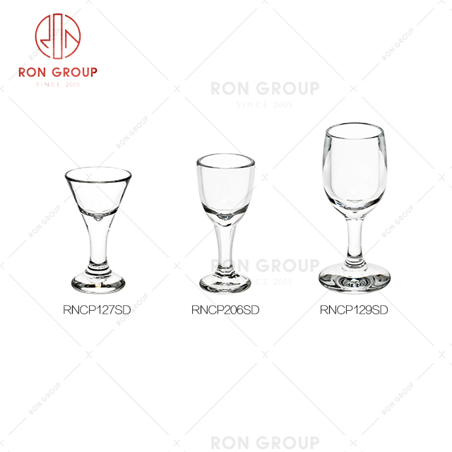 Amazon popular restaurant drink ware easily clean hotel dinner white wine PC cup