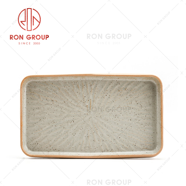 Luxury Hotel use porcelain dish European style ceramic plate dinner for restaurant