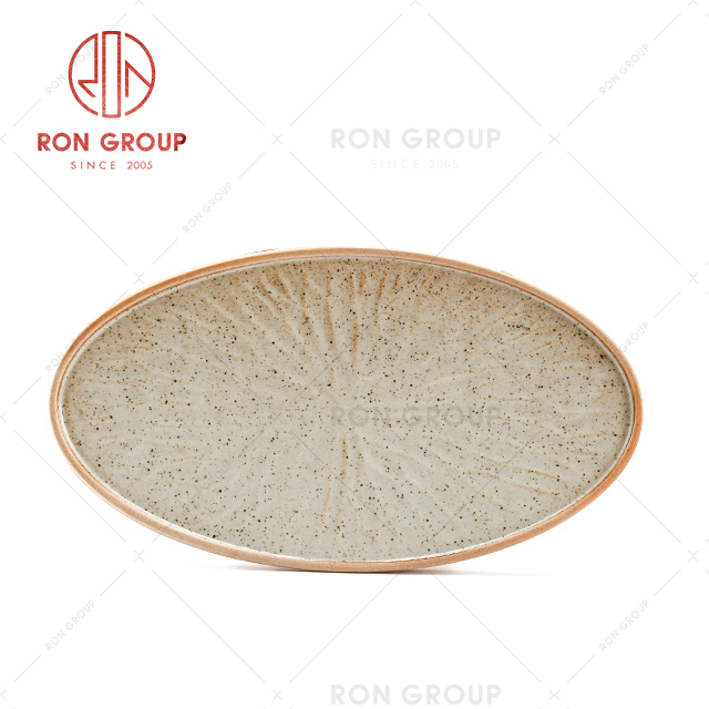 Modern design porcelain plate set Japanese restaurant ceramic sushi plate