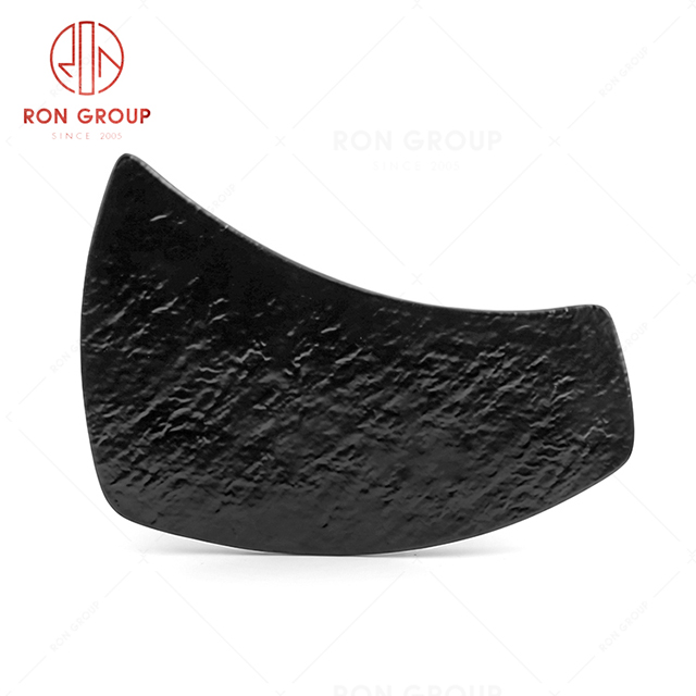 Interesting design irregular restaurant tableware elegant irrgular flat plate