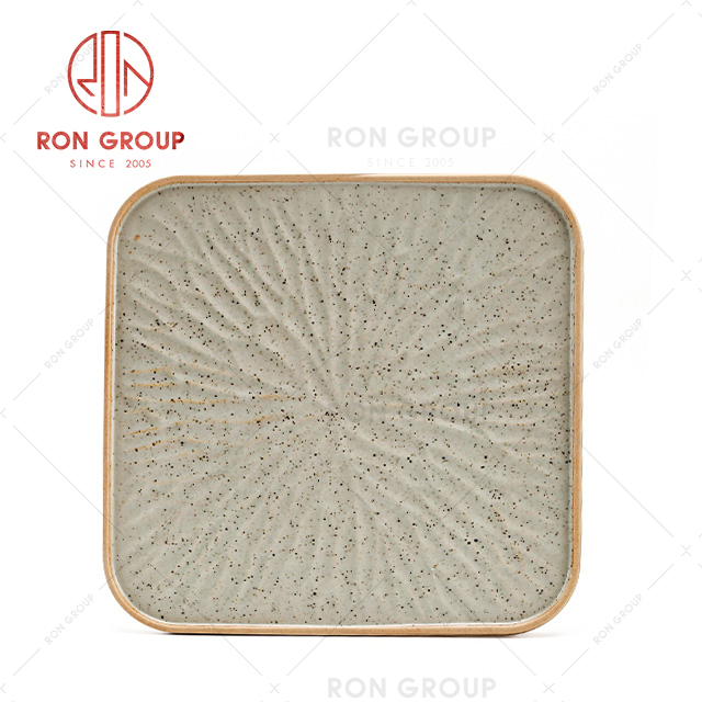 New arrived painted plate designs hot plate for buffet restaurant