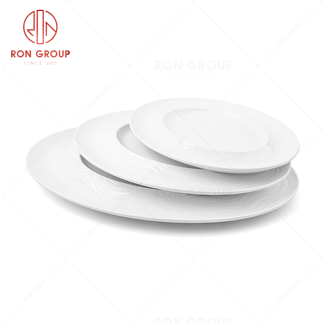 High temperature white porcelain household Restaurant Hotel creative ceramic tableware multifunctional Banquet Chinese and Western tableware