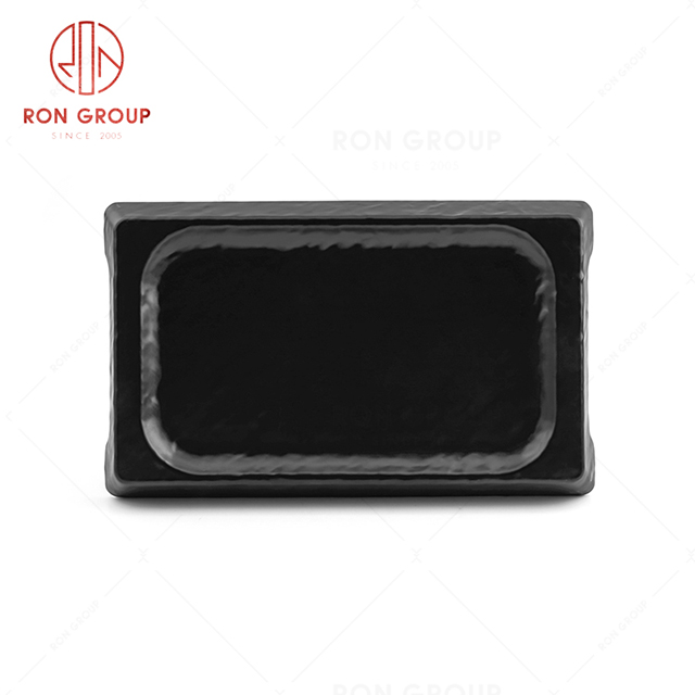 Trendy design restaurant movable tableware household rectangular plate