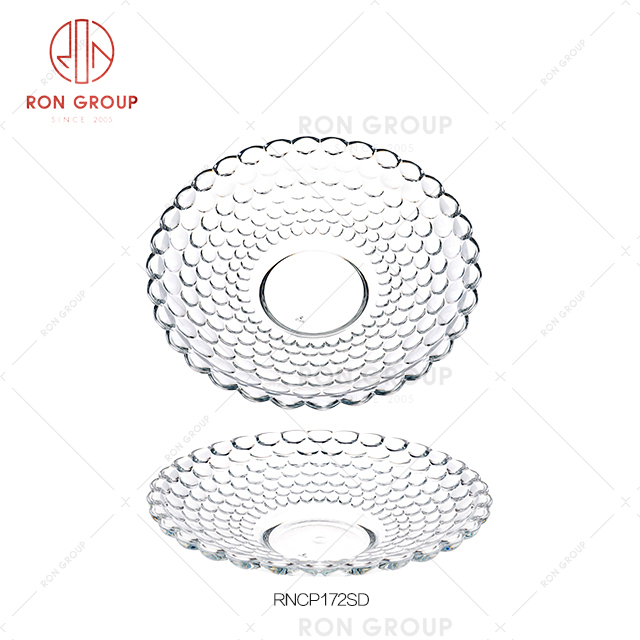 Ripple flower shape lovely style restaurant candy dessert tableware hotel serving fruit plate