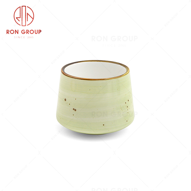 RonGroup New Color Apple Green Chip Proof Porcelain  Collection - Ceramic Drinkware Tea cup 