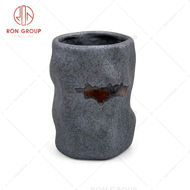 Interesting design restaurant ceramic cup with high-end hotel box party tea water wine cup