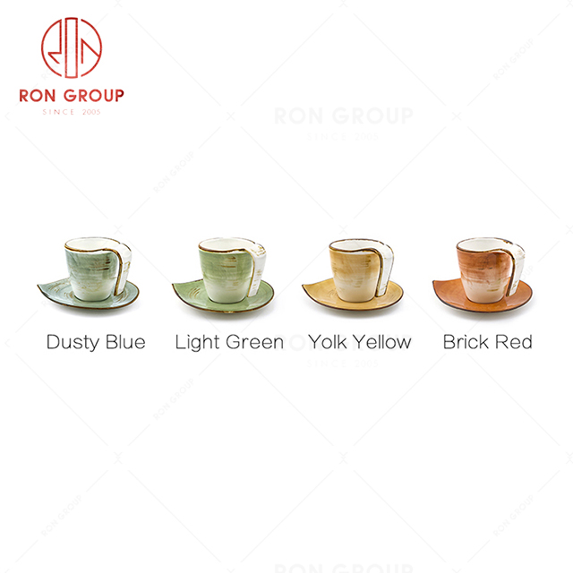 French cafe use coffee cups fancy ceramic coffee cups in stock