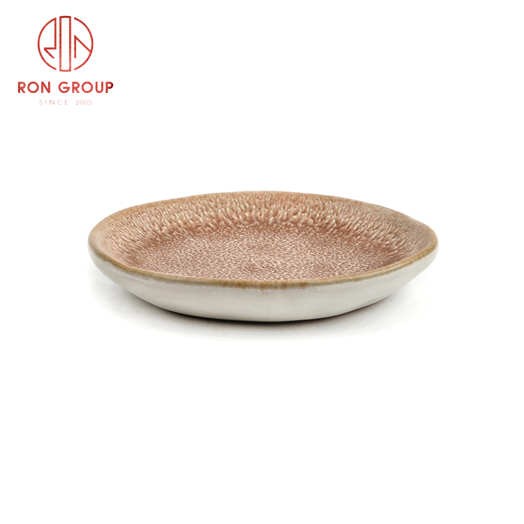 Factory supply Asian style ceramic dinnerware set restaurant hotel use ceramic abnormal sauce dish