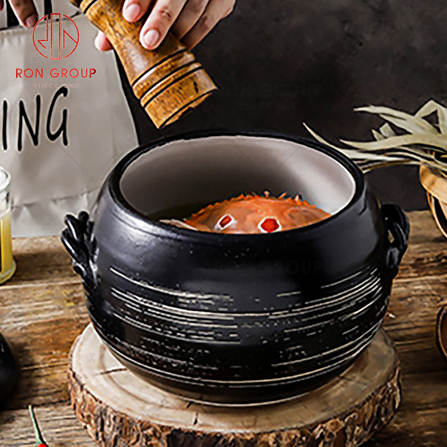Large Chinese soup pot, rice bowl, steaming bowl, Vegetable Bowl, wine bowl, ceramic meat bowl