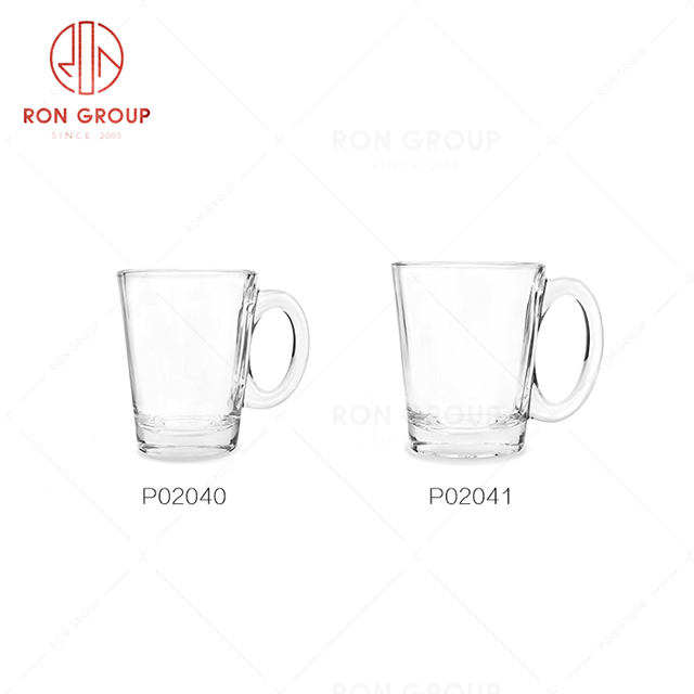 Anti scalding design cleal high-quality materials made restaurant common coffee tea glasses with handles