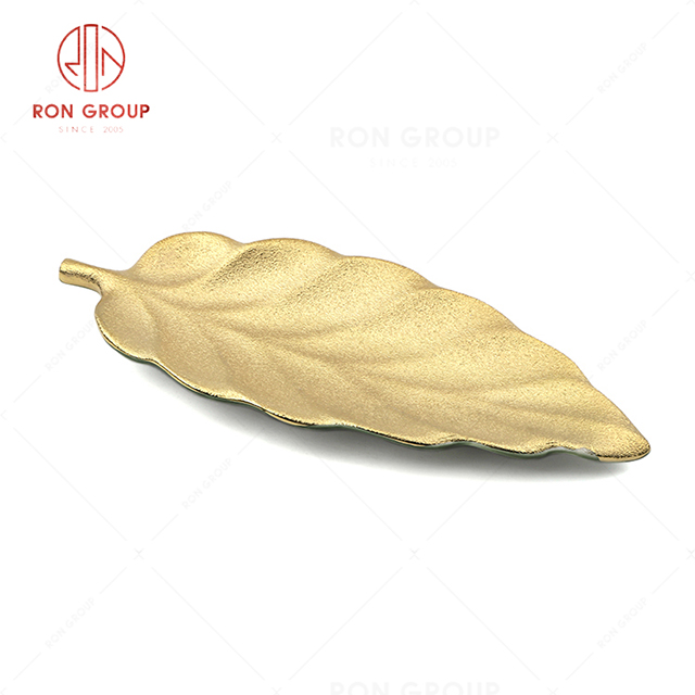 RN0660P00631 Hot Sale High Quality Exquisite Porcelain Leaf Plate