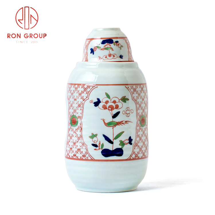 Top selling Asian style porcelain dinnerware set restaurant hotel supplies porcelain large takuri