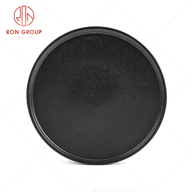 Hotel ceramic restaurant ceremonial tableware steak set  dessert round flat service plate