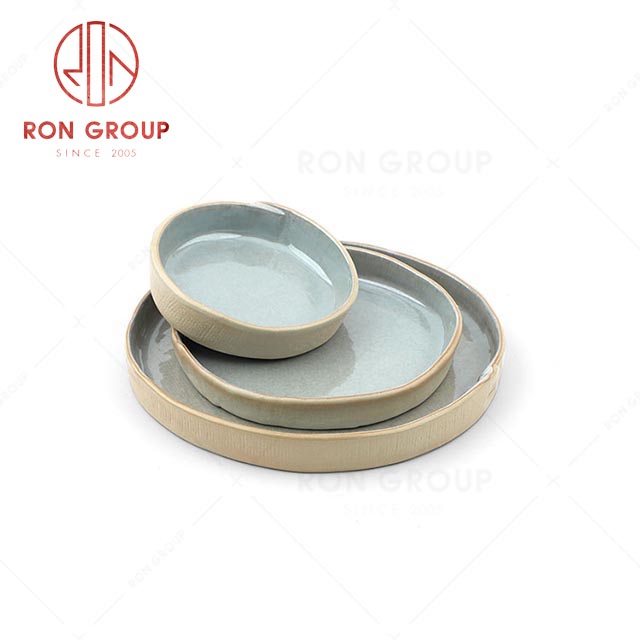 RN0041P01389-91  Hot Sale Classic Style Exquisite Mystic Orchid Blue Deep Plate