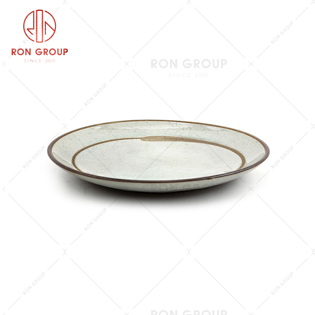 New design restaurant dinner set hotel ceramic tableware high quality plate round plate