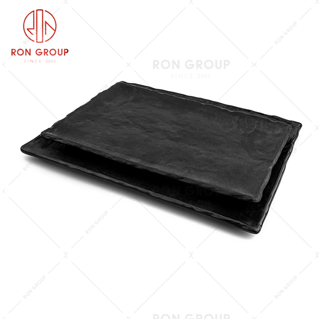 Korean restaurant practical tableware rectangular frosted snack dish kimchi plate