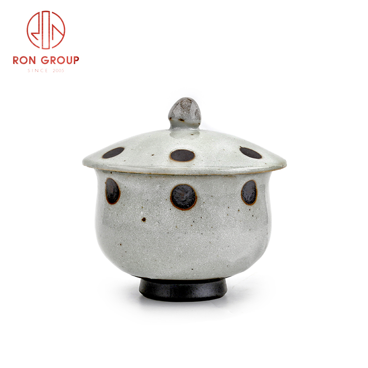 Japanese style dinnerware sets direct selling ceramic serving tea pot ceramic cup with lid 
