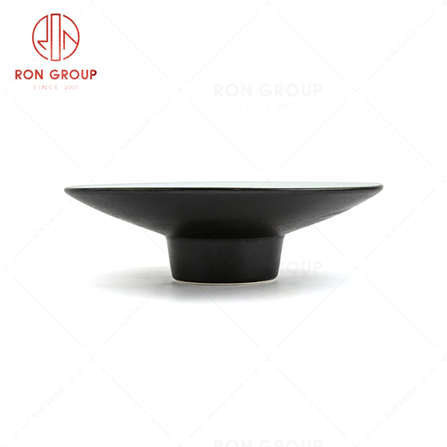 Nordic style high-quality restaurant tableware hotel high foot plate