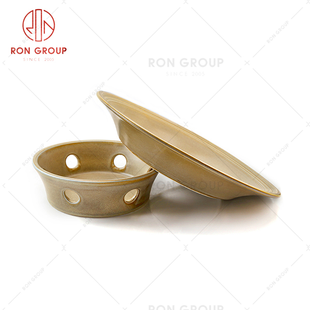 Special restaurant tableware hotel interesting design dinnerware soup plate with stove