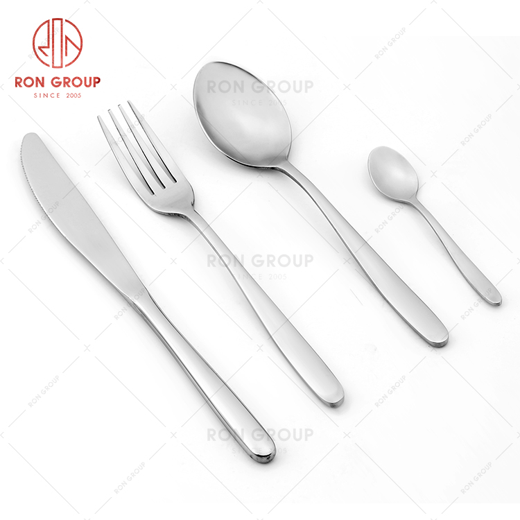 Affordable hotel tableware restaurant party commonly used cutlery knives forks spoons