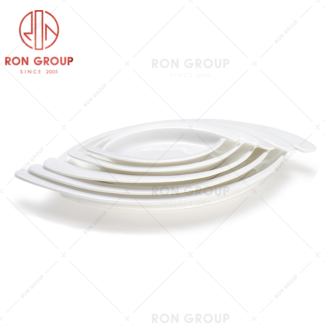 Eye catching design hotel ceramic tableware interesting design restaurant dinner plate