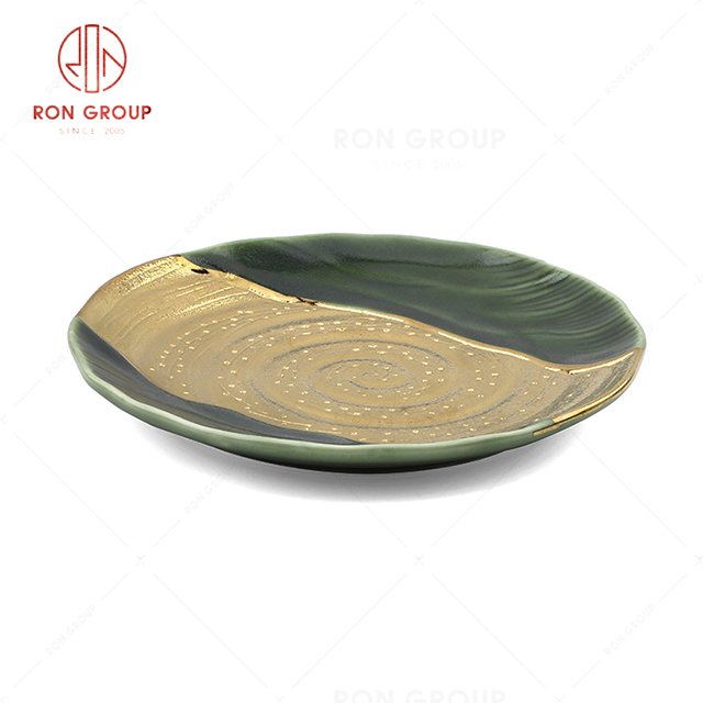 RN0660P00718 Hot Selling High Quality Exquisite  Ceramic  Round Plate