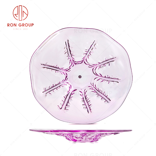 RN0011M02564 Hot Selling Unique Design Flower Shape Fruit Plate
