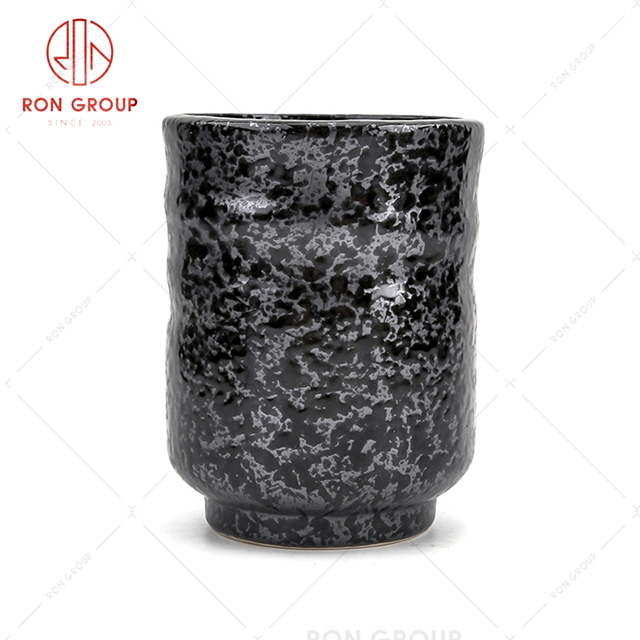 High grade hotel cup restaurant high quality durable trendy ceramic tea cup