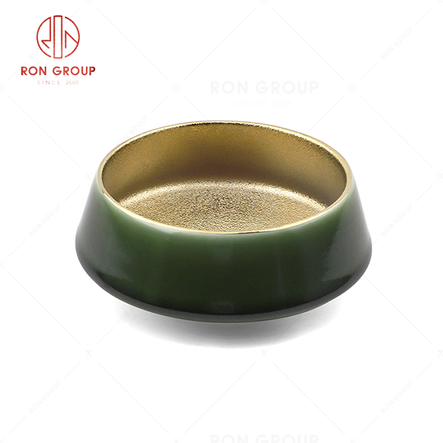 RN0660P00688 Wholesale Unique Design Golden Forest Series Ceramic Bowl