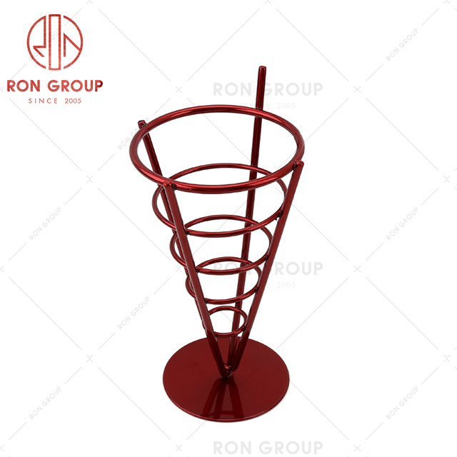 Hot selling hotel appliances fast food restaurant stainless steel red black spray chips shelf