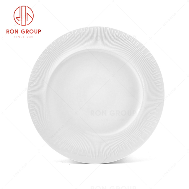Trend design restaurant commemorative event gift hotel holiday tableware sun round flat plate